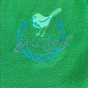 Sweater by Girls Golf Birdie Lime Green and Robin Egg Blue Size Medium